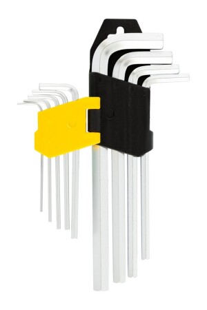 Ключі шестигранні набір 9 шт CrV подовжені (1,5-10мм L74-172мм) MASTERTOOL 75-0956 (522759) фото 2