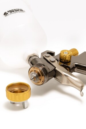 Краскопульт LVLP СБ 600 мл, пластик, Ø 1,8 мм, 125-170 лмін, 1,5-2,5 бар MASTERTOOL 80-8803 (524075) фото 2