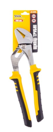 Щипці трубні 200 мм, C55, HRC 45 ~ 50 MASTERTOOL 23-4200 (523732) фото 1