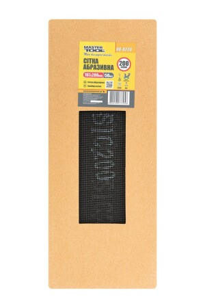 Abrasive mesh, grain 200 107 * 280 mm MASTERTOOL 08-0220 фото 1