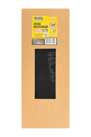 Сітка абразивна зерно 320 107 * 280 мм MASTERTOOL 08-0232 (522317) фото 1
