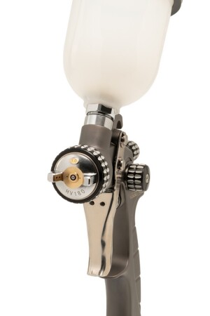 Краскопульт HVLP HQ СБ 100 мл, пластик, Ø 1,0 мм, 200 лмін, 1,5-3 бар MASTERTOOL 80-8980 (524063) фото 1