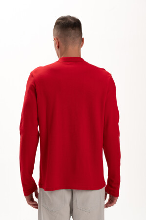 Поло Чоловіче AndreStar з довгим рукавом 7073 червоний (557330) фото 2