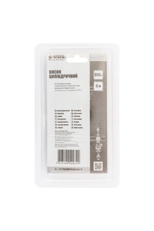 Схил будівельний циліндричний, 300 г MASTERTOOL 30-0605 (523395) фото 3