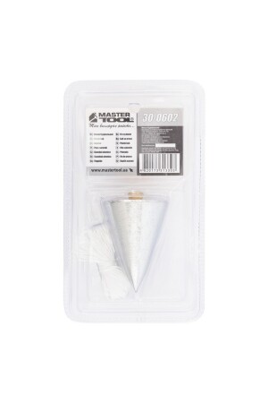 Прямовис будівельний металевий конусний, 300 г MASTERTOOL 30-0602 (523384) фото 3