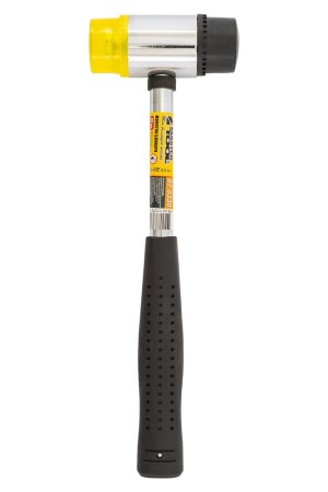 Молоток бляхаря 35 мм гума / пластик, металева рукоятка MASTERTOOL 02-0330 (523733) фото 1