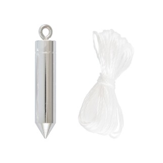 Отвес строительный цилиндрический, 100 г MASTERTOOL 30-0604 (523394) фото 1