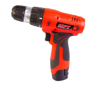 Дрель - шуруповерт аккумуляторная 12V, Li-ion,1.3 Ач, 0-700 обмин., 0-10 мм, 2 АКБ, кейс MPT MCDT1215.B2 (523907) фото 2