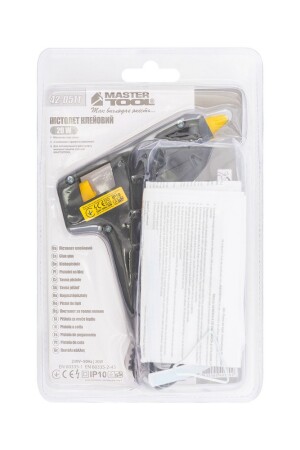 Пістолет клейовий Ø 7,2 мм 20 Вт 5-7 гмін MASTERTOOL 42-0511 (523953) фото 3