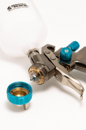 Spray gun LVLP VB 600 ml, plastic, Ø 1.4 mm, 125-170 lmin, 1.5-2.5 bar MASTERTOOL 80-8802 (524062) фото 2