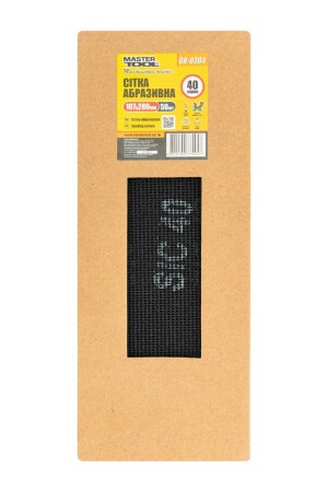 Сітка абразивна зерно 40 107 * 280 мм MASTERTOOL 08-0204 (522290) фото 2