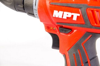 Дрель - шуруповерт аккумуляторная 12V, Li-ion,1.5 Ач, 0-600 обмин., 0-10 мм, 1 АКБ MPT MCDT1216.B1 (523921) фото 6