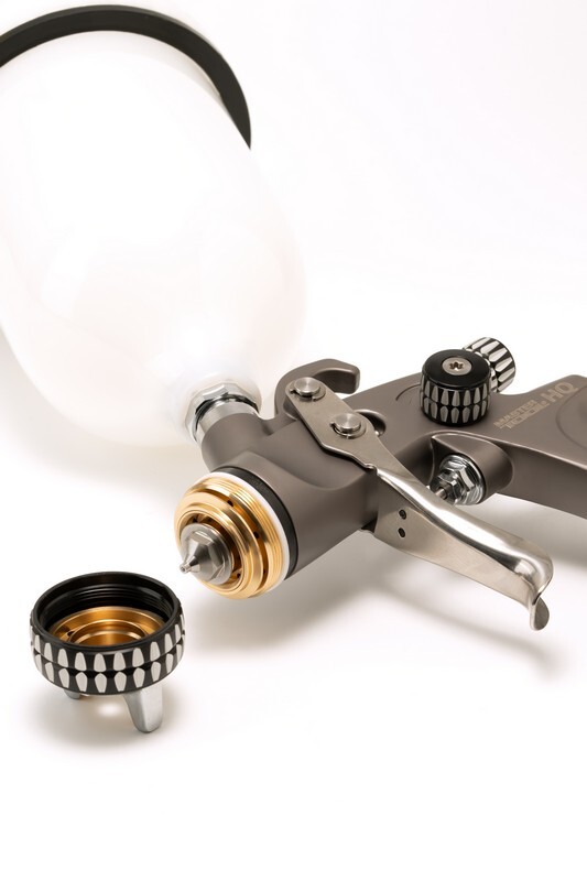 HVLP HQ Spray Gun VB 600 ml, plastic, Ø 1.3 mm, 400 lmin, 2-3 bar MASTERTOOL 80-8985 (524089) фото 2