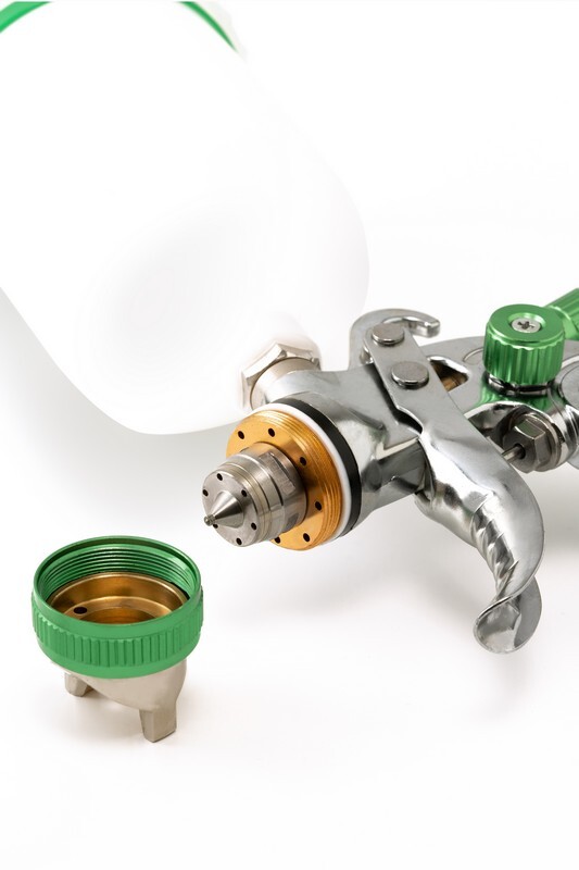 Spray gun HVLP II VB 600 ml, plastic, Ø 1.3 mm, 180-260 lmin, 3-4 bar MASTERTOOL 80-8908 (524097) фото 2