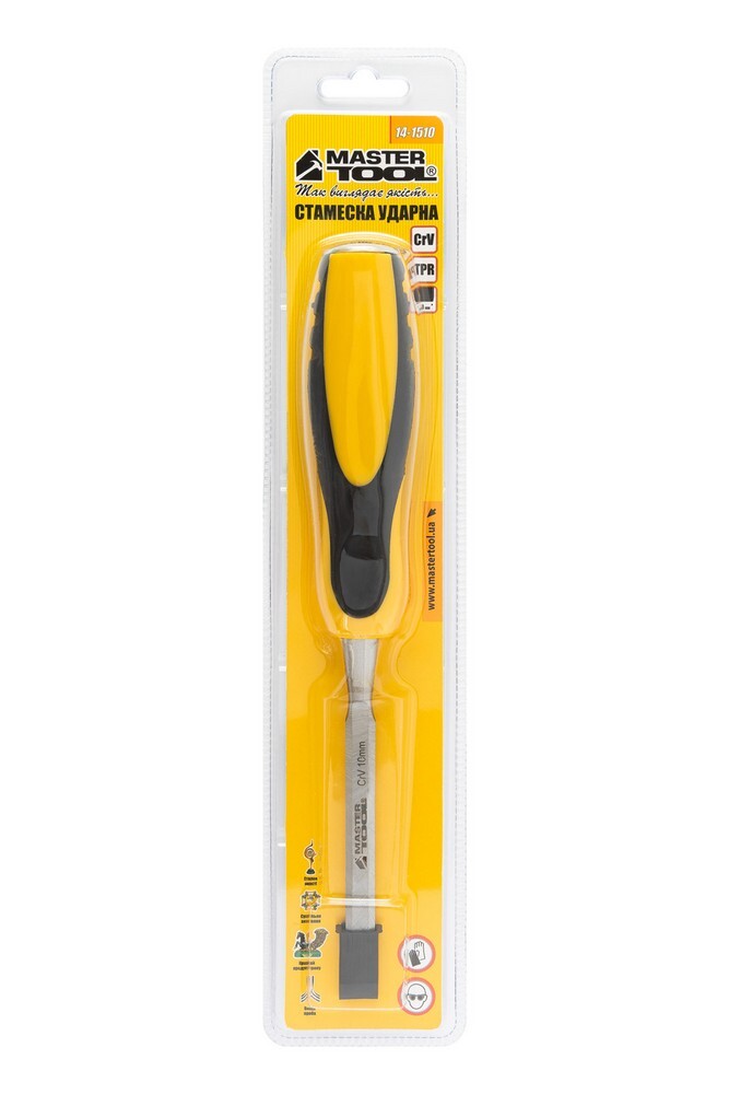 Стамеска ударна 10мм, хром-ванадій MASTERTOOL 14-1510 (523698) фото 5