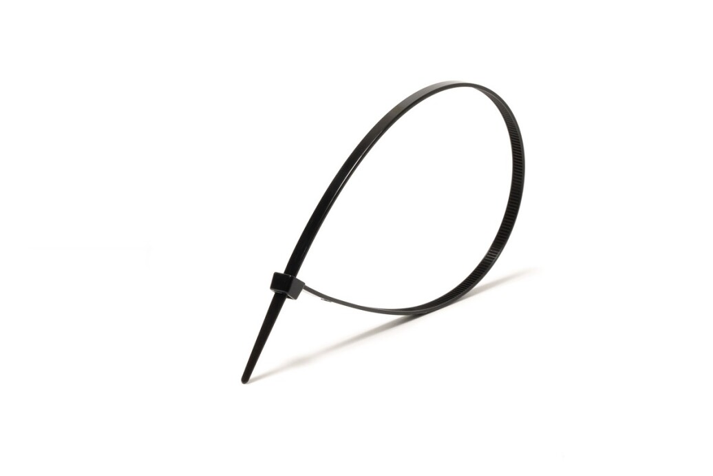 Хомут пластиковый 4,8*300 мм черный, 100 шт MASTERTOOL 20-1856 (524424) фото 2