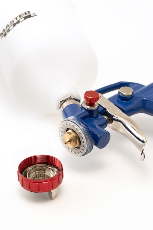 Краскопульт HP СБ 600 мл, пластик, Ø 1,5 мм, 120-170 лмін, 3,5-5,0 бар MASTERTOOL 81-8718 (524036) фото 2