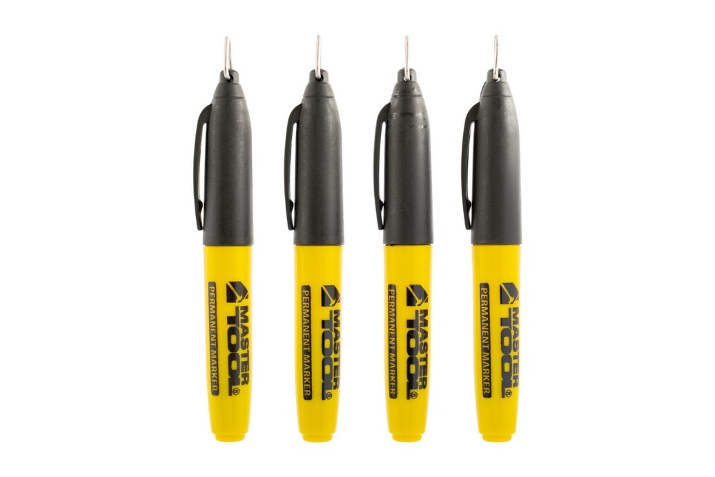 Маркер перманентний чорний, упак. 80шт MASTERTOOL 14-1820 (523449) фото 2