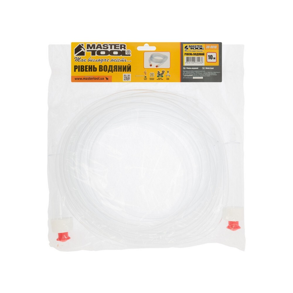 Уровень водяной 10 м MASTERTOOL 30-0010 (523444) фото 1