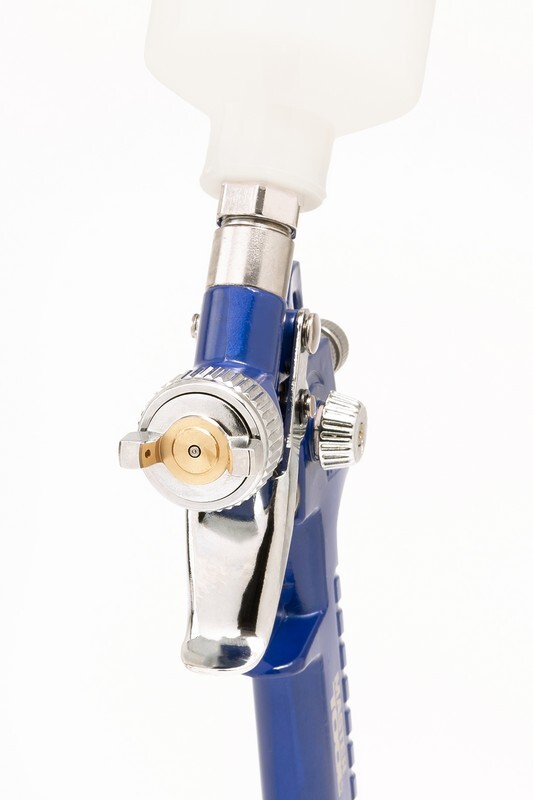 Краскопульт HVLP MINI СБ 125 мл, пластик, Ø 0,8 мм, 70-110 лмін, 2-2,5 бар MASTERTOOL 80-8930 (524039) фото 1