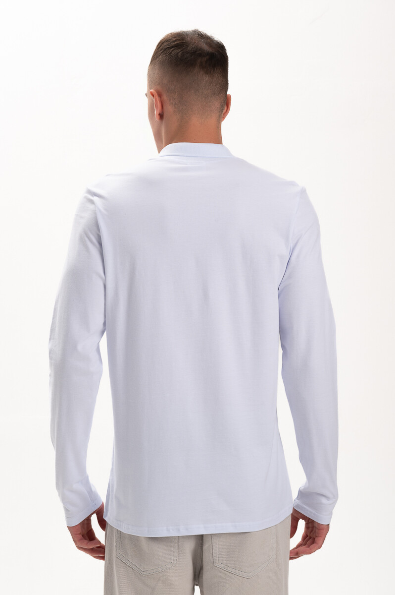 Поло Чоловіче AndreStar з довгим рукавом 7072 біла (557329) фото 2