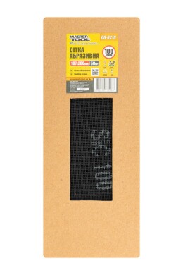 Сітка абразивна зерно 100 107 * 280 мм MASTERTOOL 08-0210 (522364) фото 1