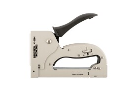 Степлер ресорний ПРОФІ для скоби 4-14 мм 11,3 * 0,7 мм, плавне регулювання сили удару, корпус метал MASTERTOOL 41-0904 (523570) фото 1