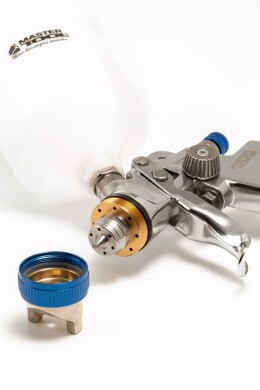 Краскопульт HVLP СБ 600 мл, пластик, Ø 1,4 мм, 160-240 лмін, 3-4 бар MASTERTOOL 80-8904 (524066) фото 2