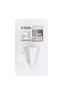 Прямовис будівельний металевий конусний, 300 г MASTERTOOL 30-0602 (523384) фото 3