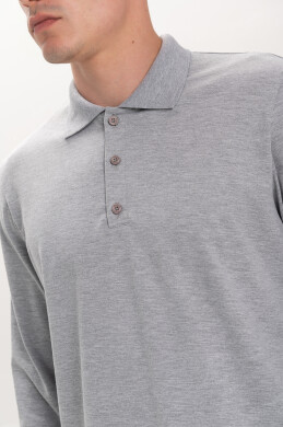 Поло Чоловіче AndreStar з довгим рукавом 7078 меланж (557338) фото 4