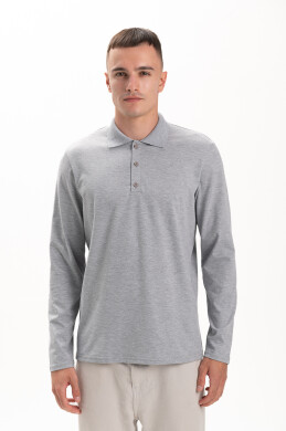 Поло Чоловіче AndreStar з довгим рукавом 7078 меланж (557338) фото 1
