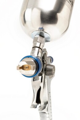 Краскопульт HVLP СБ 600 мл, алюміній, Ø 1,4 мм, 160-240 лмін, 3-4 бар MASTERTOOL 80-8903 (524061) фото 1