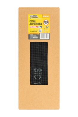 Сітка абразивна зерно 120 107 * 280 мм MASTERTOOL 08-0212 (522309) фото 1