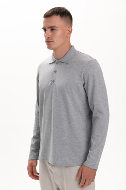 Поло Чоловіче AndreStar з довгим рукавом 7078 меланж (557338) фото 3