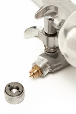 Краскопульт HP MINI СБ 200 мл, алюміній поворотний, Ø 0,5 мм, 60-90 лмін, 2,5-4,0 бар, рег. факел MASTERTOOL 80-8936 (524048) фото 2