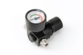 Редуктор з манометром для фарбопульта 0-12 бар, 14 "MASTERTOOL 80-8918 (524037) фото 1