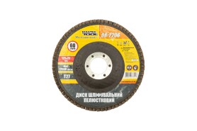 Диск шліфувальний пелюстковий Т27 зерно 60 125 * 22 мм MASTERTOOL 08-2206 (522339) фото 1