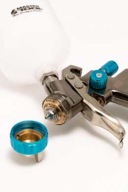 Spray gun LVLP VB 600 ml, plastic, Ø 1.4 mm, 125-170 lmin, 1.5-2.5 bar MASTERTOOL 80-8802 (524062) фото 2