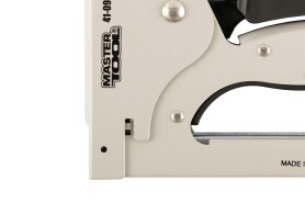 Степлер ресорний ПРОФІ для скоби 4-14 мм 11,3 * 0,7 мм, плавне регулювання сили удару, корпус метал MASTERTOOL 41-0904 (523570) фото 3