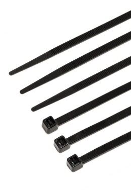 Хомут пластиковый 3,6*300 мм черный, 100 шт MASTERTOOL 20-1850 (524418) фото 1