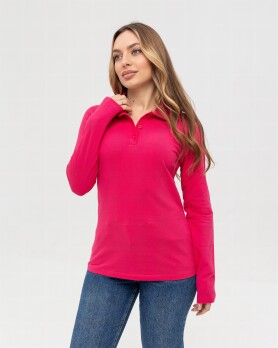 Polo Womens AndreStar Lider with long sleeves 2854 crimson (557543) фото 1